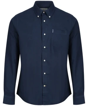 Barbour Tmavo modrá košeľa Barbour Oxford (button-down) - S