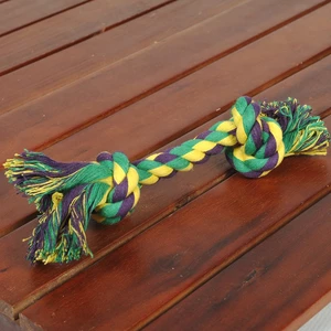 Reedog bavlněný uzel pro psy, 26 cm - Žluto-zelená