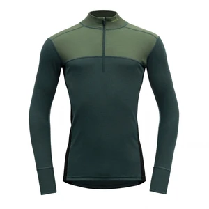 Funkčné tričko dlhý rukáv Lauparen Merino 190 Zip Neck Devold® (Farba: Black Forest, Veľkosť: M)