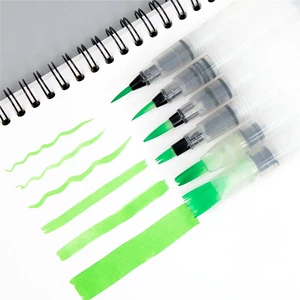 WG2019-6 6pcs/set Portable Paint Brush Water Color Brush Pencil Soft Brush Pen for Beginner Painting Drawing Art Supplie