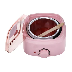 YFM 500cc 100W Wax Heater Machine for Face Body See-through Vented Cover Removable Aluminum Pot 360°Heating Coil