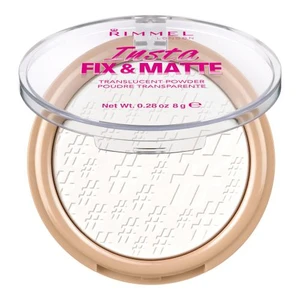 Rimmel London Insta Fix & Matte 8 g pudr pro ženy 001 Translucent