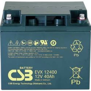 Olověný akumulátor CSB Battery EVX 12400 EVX12400-I1, 40 Ah, 12 V