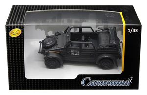 Volkswagen Kubelwagen Convertible K Type 82 Black 1/43 Diecast Model Car by Cararama