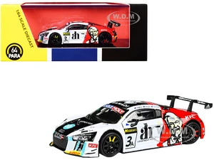 Audi R8 LMS 3 Ash Samadi - Daniel Gaunt - Matt Halliday "KFC" Bathurst 12 Hour (2017) 1/64 Diecast Model Car by Paragon Models