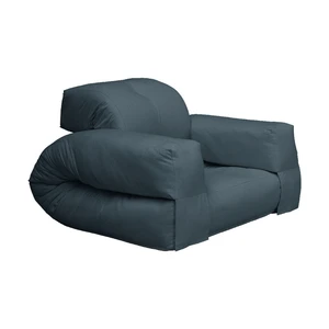 Rozkladacie kreslo s modrým poťahom Karup Design Hippo Petrol Blue