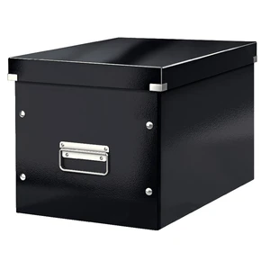 Čierna úložná škatuľa Leitz Office, dĺžka 36 cm