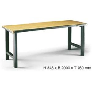 Pracovní stůl Hazet 130-1, rozměry:(d x š x v) 760 x 2000 x 845 mm