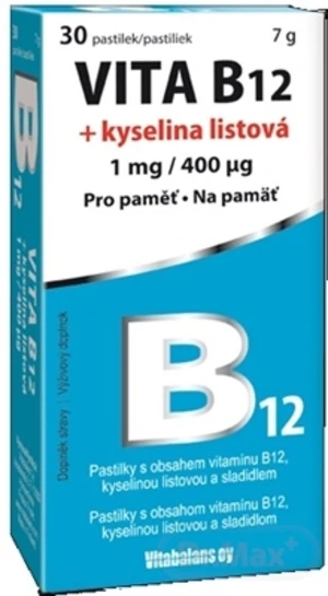 Vitabalans VITA B12 + kyselina listová