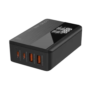 LDNIO 65W 4-Port USB PD Charger USB-C*2 PD3.0 & USB-A *2 QC3.0 Support AFC FCP SCP Fast Charging Wall Charger Adapter EU