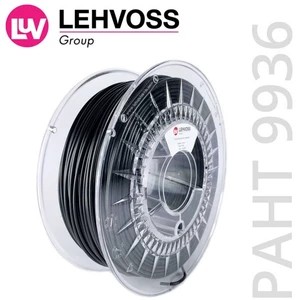 Lehvoss PMLE-1001-002 Luvocom 3F 9936 vlákno pre 3D tlačiarne PAHT chemicky odolné 2.85 mm 750 g čierna  1 ks