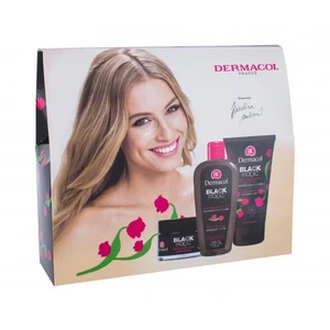 Dermacol Black Magic darčeková kazeta hydratačný pleťový gél 50 ml + pleťová maska 150 ml + micelárna voda 200 ml na všetky typy pleti; na mastnú pleť