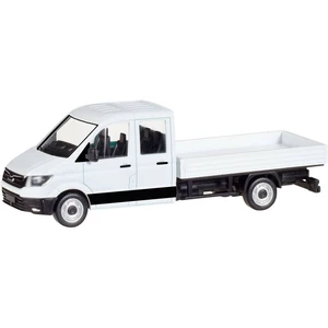 Herpa 013215 H0 MAN Dvojitá kabína TGE s plošinou, biela
