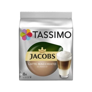 Kapsule pre espressa Tassimo Jacobs Krönung Latte Macchiato 264 g kapsule pro espressa • 8 + 8 kapsúl v balení • s mliekom • bohatá, krémová, sladká c
