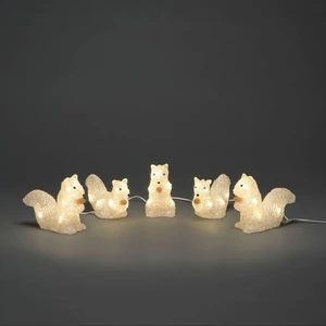 Konstsmide 6287-103 akrylátová postava En.trieda 2021: F (A - G) veverička   teplá biela LED  číra