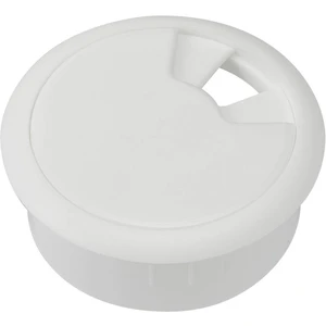 TRU COMPONENTS WP80WT káblová priechodka pre pracovné dosky    ABS biela 1 ks