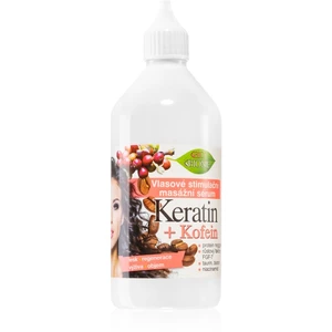 Bione Cosmetics Keratin + Kofein sérum pro růst vlasů a posílení od kořínků 215 ml