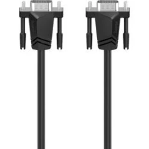 VGA kabel Hama [1x VGA zástrčka - 1x VGA zástrčka] černá 1.50 m