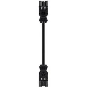 Propojovací kabel Wieland, 3pólová zásuvka, zástrčka, 6 m, černá, 99.403.6046.6