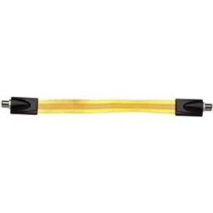 SAT kabel Axing SAK 25-01, 75 dB, pozlacené kontakty, průchod skrz okno, 25.00 cm, transparentní