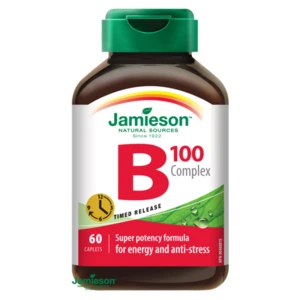 JAMIESON B-komplex 100 mg s postupným uvolňováním 60 tablet