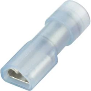 Faston zásuvka Vogt Verbindungstechnik 396508 4.8 mm x 0.8 mm, 180 °, plná izolace, modrá, 1 ks