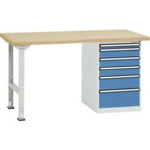 Dílenském COMBI model 2 s multiplex deska, Šxhxv = 1500 x 700 x 840 mm Manuflex TP5088.5012 TP5088.5012