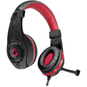 SpeedLink Legatos herní headset na kabel přes uši, jack 3,5 mm, černá, červená