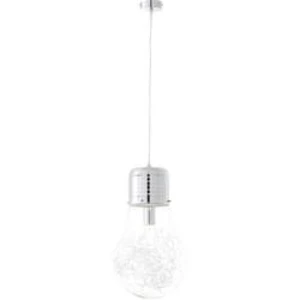 Závěsné světlo LED Brilliant Bulb 93429/15, E27, 60 W, chrom, transparentní