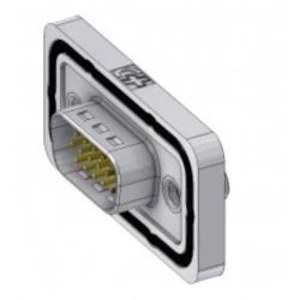 D-SUB zástrčka Deltron Connectors 180 °, pólů 15, pájecí kalíšek, 1 ks