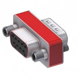 D-SUB adaptér D-SUB zásuvka 9pólová - D-SUB zástrčka 9pólová Deltron Connectors 1 ks