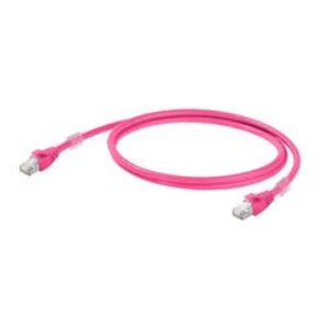 Síťový kabel RJ45 Weidmüller 1201270030, CAT 6A, S/FTP, 3.00 m, purpurová