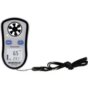 Anemometr Basetech BS-10AN, 0.1 do 30 m/s s funkcí měření teploty Kalibrováno dle bez certifikátu