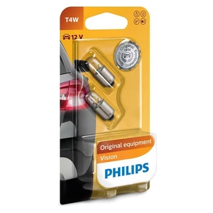 Autožiarovka Philips Vision T4W, 2ks (12929B2) autožiarovka • typ: T4W • určenie: osvetlenie registračnej značky, zadné svetlá, parkovacie svetlá, pos