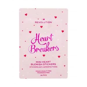 I Heart Revolution Heartbreakers Mini Blemish Stickers 36 ks lokální péče pro ženy na problematickou pleť s akné