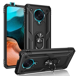 Bakeey Armor with 360° Degree Rotatable Magnetic Ring Holder Shockproof PC Protective Case for Poco F2 Pro / Xiaomi Redm