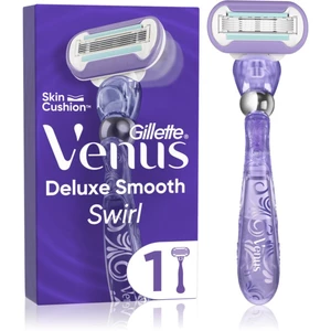 Gillette Venus Deluxe Smooth Swirl holiaci strojček + náhradné hlavice 1 ks