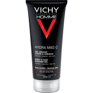 Vichy Homme Hydra-Mag C sprchový gél na telo a vlasy 200 ml