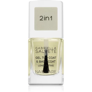 Gabriella Salvete Nail Care Top & Base Coat podkladový a vrchný lak na nechty s gélovou textúrou 11 ml