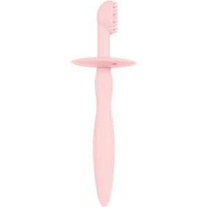Canpol babies Hygiene silikónová zubná kefka 0m+ Pink 1 ks