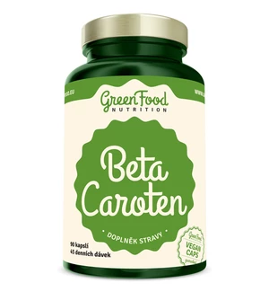 Beta Caroten - GreenFood Nutrition, 90 kapslí,Beta Caroten - GreenFood Nutrition, 90 kapslí