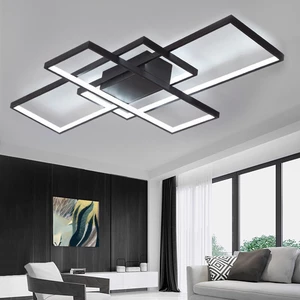 90x50CM Living Room LED Ceiling Light Nordic Creative Lamps and Lanterns Modern Minimalist Rectangular Bedroom Home Deco