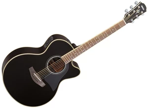 Yamaha CPX 700II BL Čierna Elektroakustická gitara Jumbo