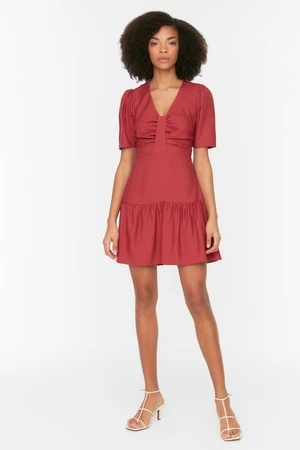 Trendyol Plum Collar Detailed Dress