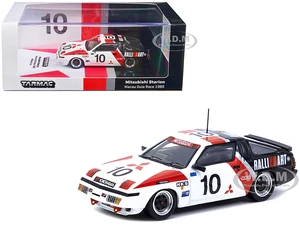 Mitsubishi Starion RHD (Right Hand Drive) 10 Michael Lieu 3rd Place "Macau Guia Race" (1985) "Hobby64" 1/64 Diecast Model Car by Tarmac Works