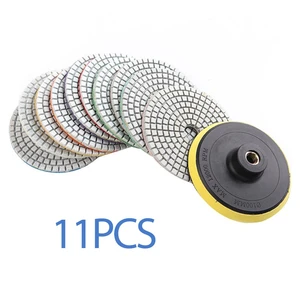 Grinding Repairing Shaping Cleaning Convenient Diamond Polishing Pads Glass Granite Marble Quartz Stone 4 Inch