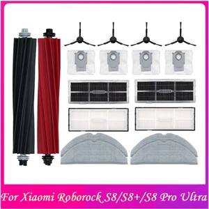18PCS Filters Bags Accessories Kit For Xiaomi Roborock S8/S8+/S8 Pro Ultra Robot