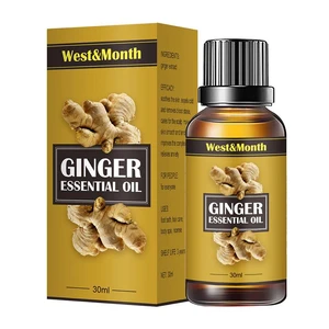 Ginger Essential Oil Natural Drainage Ginger Oil Pure And Therapeutic Grade Ginger Oil Repelling Cold And Relaxing Active Oil