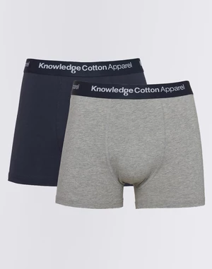 Knowledge Cotton 2-Pack Underwear 1012 Grey Melange L