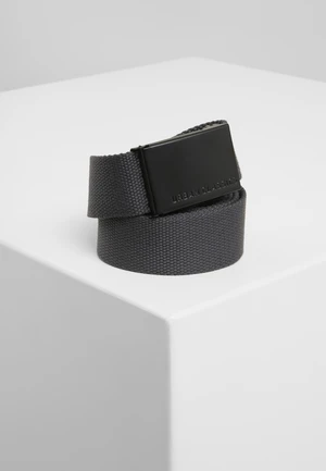 Canvas belts charcoal/black